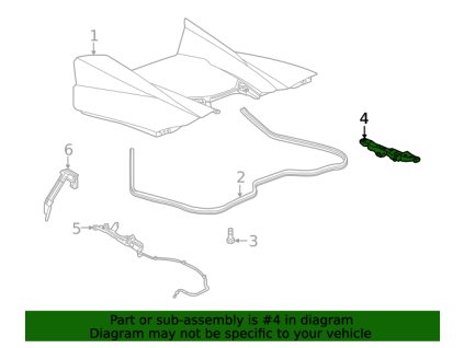 Chevrolet Corvette C8 Držák F (levá) 84675485, 85128634