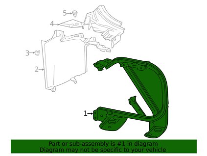Chevrolet Corvette C8 Výztuha 84675941, 84777767, 85004978, 85137020