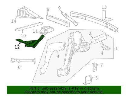 Chevrolet Corvette C8 F (S)Support (gauche)