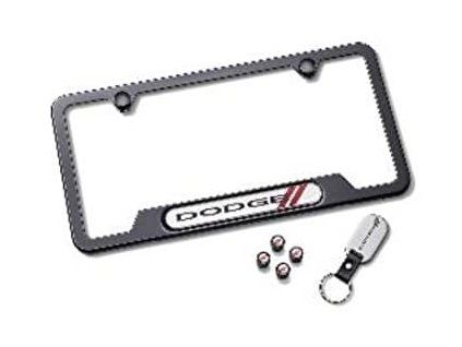 Dodge Support de plaque d'immatriculation noir (kit)