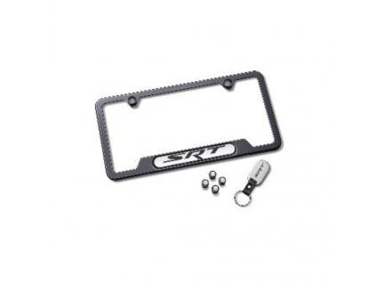 Dodge, Chrysler Support de plaque d'immatriculation noir (kit)
