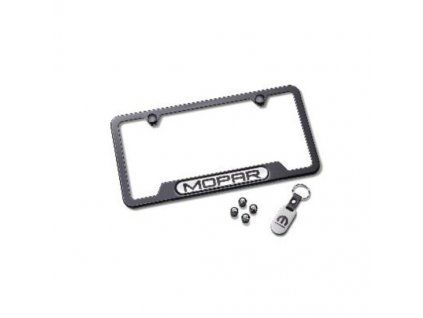Support de plaque d'immatriculation noir Mopar (kit)