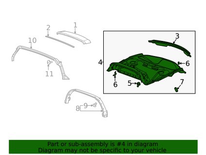 Chevrolet Corvette C8 Rám panelu zadního prostoru 84528179, 84853156, 84987619, 85512612, 85536108, 87866771