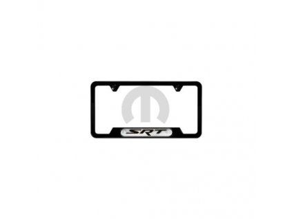 Support de plaque d'immatriculation noir