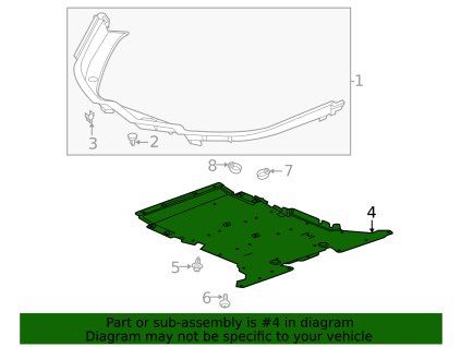 Chevrolet Corvette C8 Isolant de compartiment avant 23429569
