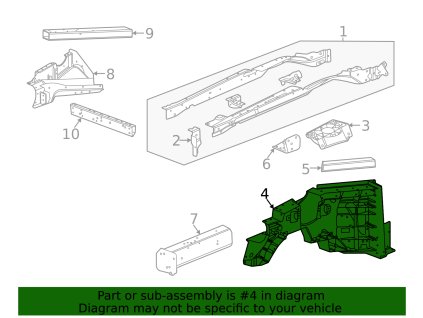 Chevrolet Corvette C8 F kolejnice 84784686, 84881016, 84895074, 84908394, 84960394, 85155456, 86816026, 87851498