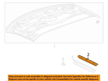 Chevrolet Corvette C8 Držák povětrnostních pásů oken předních dveří na straně řidiče