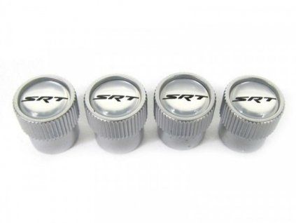 Mopar Tapones de válvula con logo SRT chrome