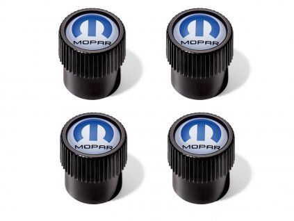 Bouchons de valve avec logo Mopar bleu
