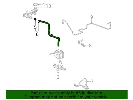 Chevrolet Corvette C8 B (S)Hadice 84597342, 84890748, 85000792