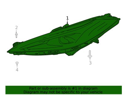 Chevrolet Corvette C8 Světlomet na straně spolujezdce 84659691, 84714683, 84727410, 84795620, 84826261, 84875895, 84902551, 85115351, 85135933, 85157187, 85545919, 85638499