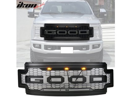 Ford-250 Ford-350 R Style 2017-2019 Front Grill Mesh Matte Black