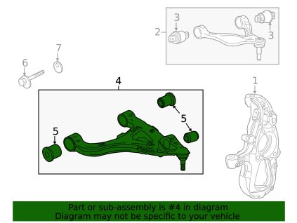 Chevrolet Corvette C8 Spodní řídicí rameno na straně řidiče 84689789, 84763516, 85138082, 85561494, 87838132