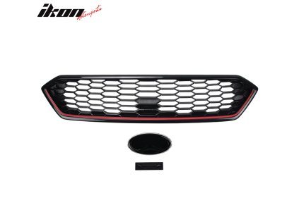 Subaru WRX 2018-2021 Mřížka masky chladiče lesklá černočervená JDM ABS