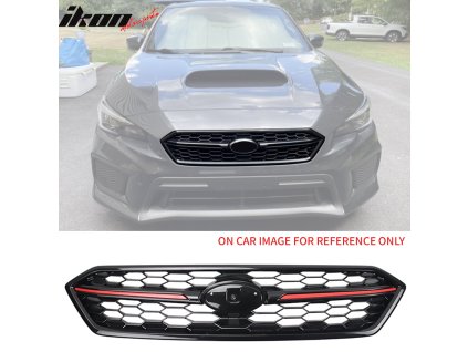 Subaru WRX 2018-2021 Mřížka masky chladiče lesklá černočervená STI ABS