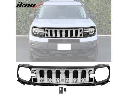 Ford Bronco Sport 2021-2025 Mřížka masky chladiče chrom, černá, síťovaná