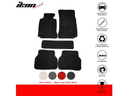 BMW E39 5-Series 1997-2003 Textilní koberce nylon černá