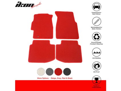 Honda Civic 2Dr 3Dr 4Dr 1996-2000 Textilní koberce nylon červená