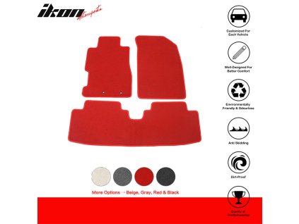 Honda Civic 2001-2005 Textilní koberce 3dílná sada nylon červená