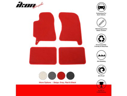 Subaru Impreza WRX STI 2002-2007 Textilní koberce 4dílná sada nylon červená
