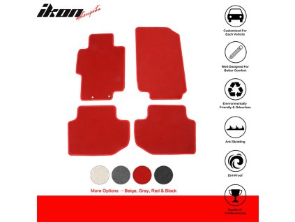 Honda Accord 2003-2007 Textilní koberce nylon červená