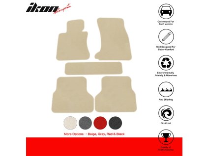 BMW E60 Sedan 4-Door 2004-2009 Textilní koberce nylon béžová