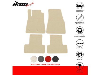 Ford Mustang 2005-2009 Tapis textile set de 4 pièces nylon beige