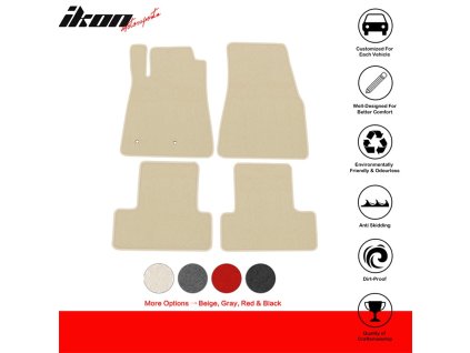 Ford Mustang 2005-2009 Textilní koberce 4dílná sada nylon béžová