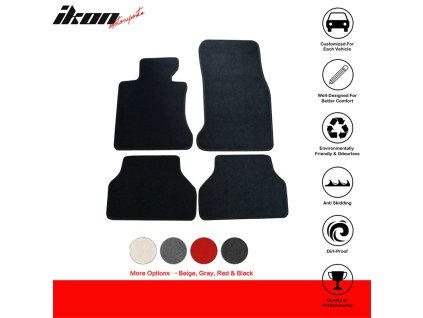 BMW E60 5-Series Sedan 2005-2010 Textilní koberce nylon černá