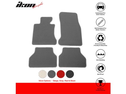 BMW E60 5-Series Sedan 2005-2010 Textilní koberce nylon šedá