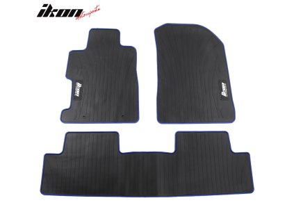 Honda Civic 2006-2011 Gumové koberce černá s modrým okrajem