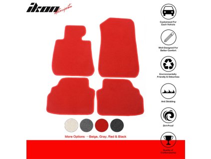 BMW 3 Series E92 Coupe 2007-2013 Textilní koberce nylon červená