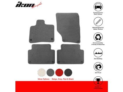 Audi Q7 2007-2015 Tapis de sol textile nylon gris