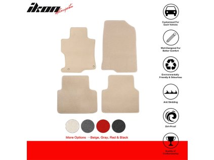 Honda Accord Sedan 4-Door 2008-2012 Textilní koberce 4dílná sada nylon béžová