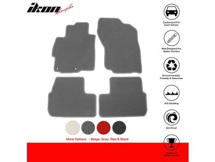 Mitsubishi Lancer 2008-2017 Tapis de sol textile jeu de 4 pièces nylon gris
