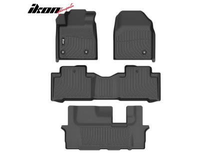 Honda Pilot 8 Seats 2009-2015 Gumové koberce TPE 3D černá