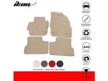 Mazda 3 2010-2013 Tapis de sol textile jeu de 4 pièces nylon beige