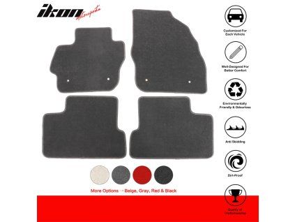 Mazda 3 2010-2013 Tapis textile jeu de 4 pièces nylon gris