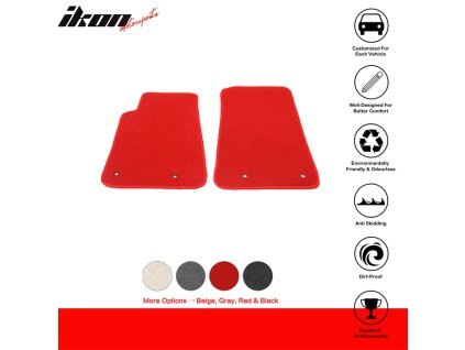 Chevrolet Camaro 2010-2015 Textilní koberce 2dílná sada nylon červená