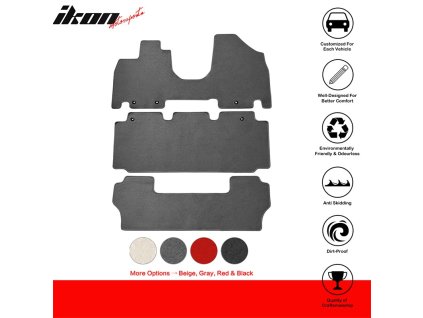 Honda Odyssey 2011-2017 Textilní koberce 3dílná sada nylon šedá