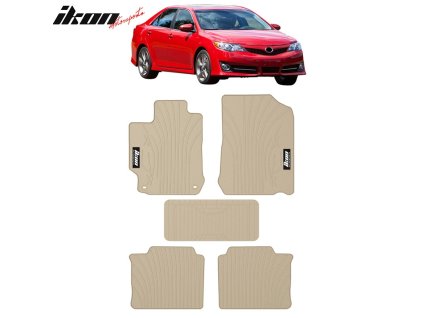 Toyota Camry 2012-2017 Gumové koberce 4dílná sada béžová