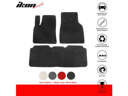 Tesla Model S 2012-2019 Textil szőnyegek nylon fekete