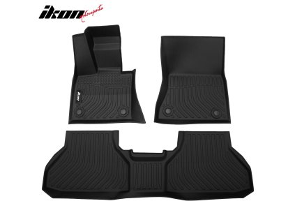 BMW F15 X5 F85 X5M 2014-2016 BMW F16 X6 2015-2016 Gumové koberce TEP 3D černá