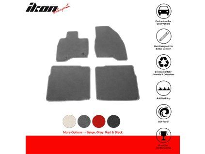 Ford Explorer 2015-2019 Tapis textile jeu de 4 pièces nylon gris