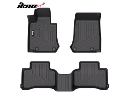 Mercedes Benz GLC-Class SUV 2017-2023 GLC Coupe 2016-2022 Covorașe de cauciuc set 3 piese TPE 3D negru