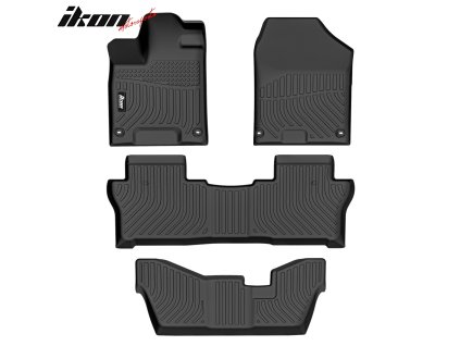 Honda Pilot 8 Seats 2016-2022 Gumové koberce TPE 3D černá
