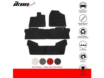 Honda Pilot 2016-2023 Tapis de sol textile nylon noir