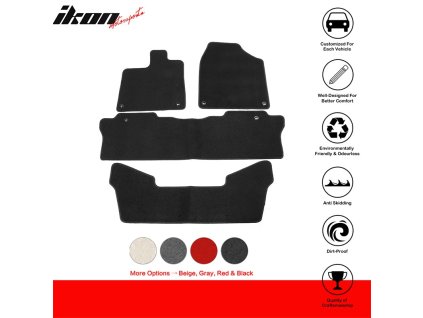 Honda Pilot 2016-2023 Textilní koberce nylon černá