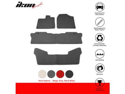 Honda Pilot 2016-2023 Tapis de sol textile nylon gris