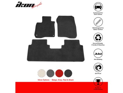 Honda CR-V 2017-2022 Textil Fußmatten 3-teiliges Set Nylon Schwarz